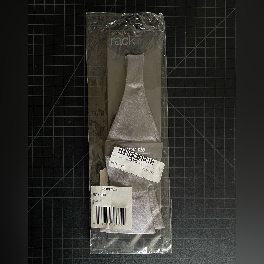 Nordstrom Silver Bow Tie